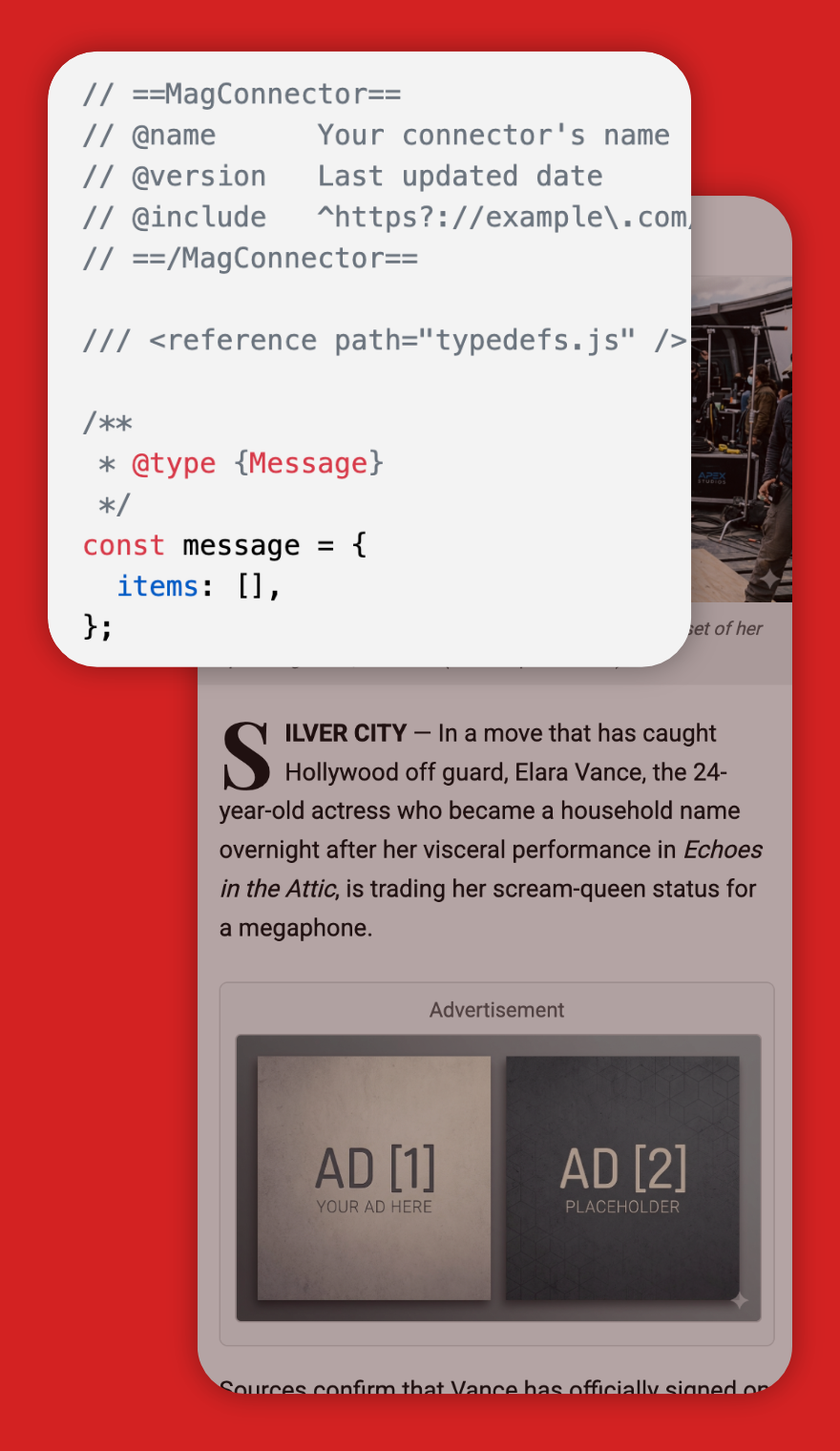 Build you own page scrapper or import from the community